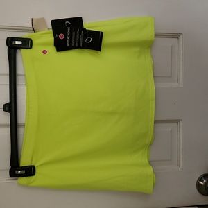 NWT skort size M neon yellow